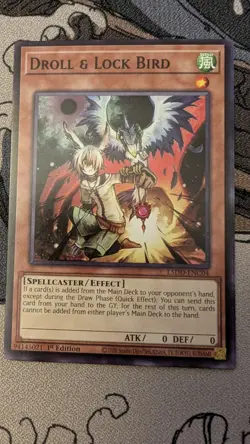 Yu-Gi-Oh! TCG X3 Droll & Lock Bird 1st Edition Common NM - Image 2
