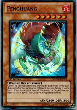 Yugioh Fenghuang PHSW-EN033 1st Edition Super Rare NM - Image 1