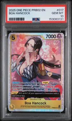 2025 ONE PIECE PRB02 #017 BOA HANCOCK PRB02-017 - PSA 10 - GEM MINT - Image 1