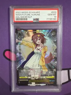 2022 WEISS SCHWARZ WISHING FOR A FUTURE KORONE HOL/WE36-HLP #E03 - Image 1