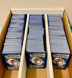 1000 Pokemon Cards Bulk Lot Commons Uncommons Rares/Hollo Rares/Reverses of all - Image 1
