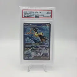 Pokemon TCG Zapdos EX Card 202/165 Scarlet Violet-151 Mint PSA 8 SIR - Image 1