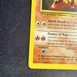 Arcanine 6 Black Star Promo WOTC Vintage Pokemon TCG Card LP - Image 5
