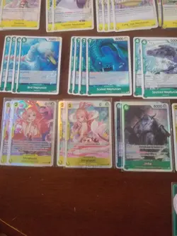 One Piece TCG Custom Green/Yellow Shirahoshi Deck + 50 Extra Cards Ready to Play - Image 3