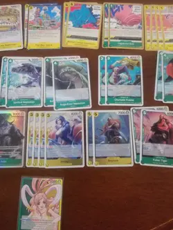 One Piece TCG Custom Green/Yellow Shirahoshi Deck + 50 Extra Cards Ready to Play - Image 4