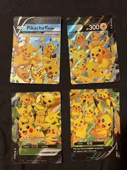 Pikachu V-UNION 4-Card Promo Holo Lot English SWSH139-142 Pokemon TCG - Image 1