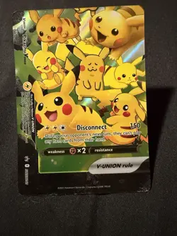 Pikachu V-UNION 4-Card Promo Holo Lot English SWSH139-142 Pokemon TCG - Image 4