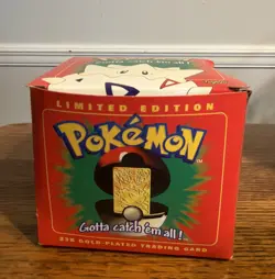Sealed Vintage 1999 Pokemon Burger King Togepi 23k 🏆 Gold Plated Trading Card - Image 1