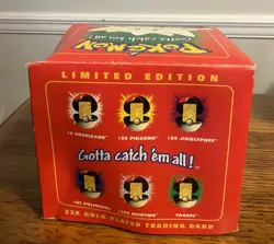 Sealed Vintage 1999 Pokemon Burger King Togepi 23k 🏆 Gold Plated Trading Card - Image 3