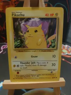 PIKACHU 58/102 - Base Set - WOTC Vintage - Pokemon Card TCG (NM/LP+) - Image 1