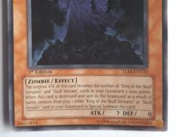 Yu-Gi-Oh! 1996 Card TLM-EN032 - 1st Edition - King of the Skull Servants - Image 4