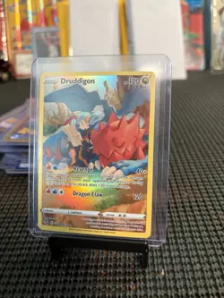 Pokemon TCG Druddigon Silver Tempest Full Art Ultra Rare Holo Card TG09/TG30 - Image 1
