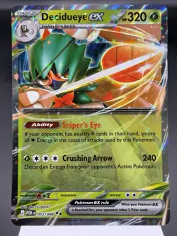 Decidueye ex 012/088 - Ultra Rare Holo - Perfect Order Pokemon Card MINT - Image 1