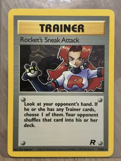 Pokemon Rocket's Sneak Attack Rare 72/82 Team Rocket 2000 Wizards TCG Card - Image 1