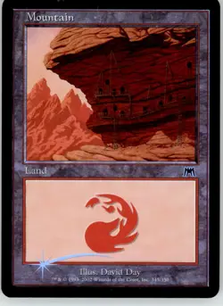Mountain (345) - Onslaught - 345 - Foil MP Magic: The Gathering - Image 1