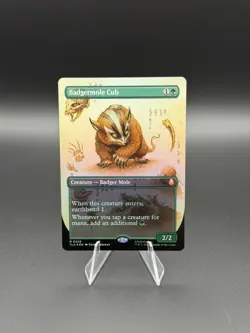 Badgermole Cub (Borderless Foil) 0326 TLA - MTG - NM - Image 1