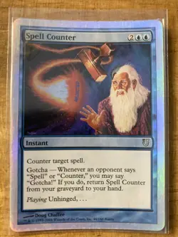 Magic The Gathering✨SPELL COUNTER FOIL✨Unhinged MINT Uncommon 2004 UNPLAYED - Image 1