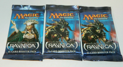 3 pack lot Magic the Gathering RETURN TO RAVNICA Sealed random art Booster Pack 653569714668 - Image 1