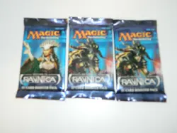 3 pack lot Magic the Gathering RETURN TO RAVNICA Sealed random art Booster Pack 653569714668 - Image 2