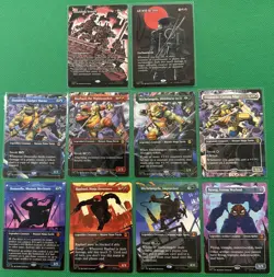 MTG TMNT Lot of 10 - Mythic Doubling Season All Will Be One / Rare Cutting Edge - Image 2