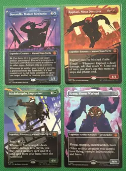 MTG TMNT Lot of 10 - Mythic Doubling Season All Will Be One / Rare Cutting Edge - Image 3