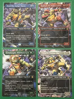 MTG TMNT Lot of 10 - Mythic Doubling Season All Will Be One / Rare Cutting Edge - Image 4