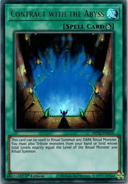 Yugioh Contract with the Abyss MP22-EN250 1st Edition Ultra Rare NM - Image 1