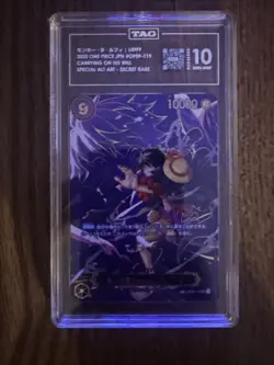 TAG 10 MONKEY.D.LUFFY 2025 ONE PIECE CARRYING ON HIS WILL JAPANESE #OP09-119 ALT - Image 3
