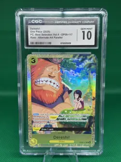 🔥💥Dereshi OP09-117 Premium Best Selection Vol 4 One Piece TCG ENGLISH CGC 10🔥 - Image 1