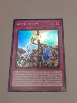 Yugioh! Abyss-steam - SUDA-EN077 - Super Rare - 1st Edition Near Mint, English - Image 2