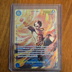One Piece Portgas.D.Ace OP13-119 Carrying on His Will Foil Secret Rare Namco - Image 1