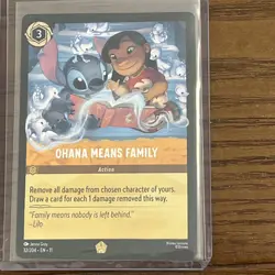 Disney’s Lorcana Winterspell ~ Ohana Means Family 32/204 Legendary Non-Foil - Image 1