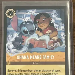 Disney’s Lorcana Winterspell ~ Ohana Means Family 32/204 Legendary Non-Foil - Image 2