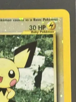 Pichu 35 WotC Promo Reverse Holo LP Pokemon Card - Image 3