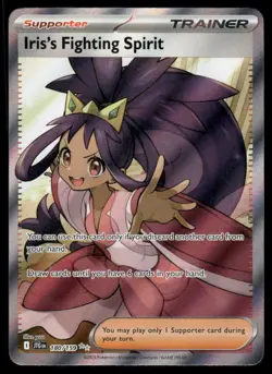 Pokemon Cards Iris's Fighting Spirit 180/159 Journey Together Ultra Rare NM - Image 1