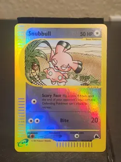Pokemon Cards Snubbull 101/144 Reverse Holo Skyridge Tcg Card Game Holofoil Rare - Image 1
