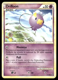 Pokemon Cards Drifloon 46/90 HGSS Undaunted Common NM - Image 1