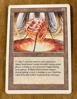 Mana Vault [ Revised ] Excellent [ MTG ] Magic The Gathering card - Image 1