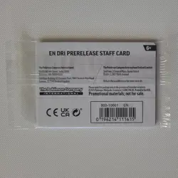 Pokemon STAFF Prerelease Promo Pack Sealed 4 Card Destined Rivals Rare Exclusive - Image 2