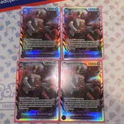 🔥 One Piece Card Game - Donquixote Doflamingo SR OP14-069 4x Playset English 🔥 - Image 1