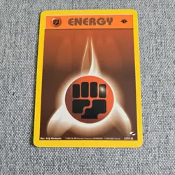 Fighting Energy 127/132 Gym Heroes 1st Edition WOTC Pokemon Card NM Vintage 1998 - Image 1