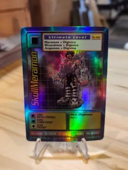 Vintage Digimon CCG Battle Series 1 Holo Card Skullmeramon ST-48S - Image 1