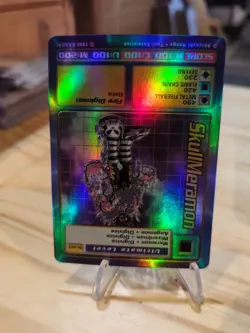 Vintage Digimon CCG Battle Series 1 Holo Card Skullmeramon ST-48S - Image 2