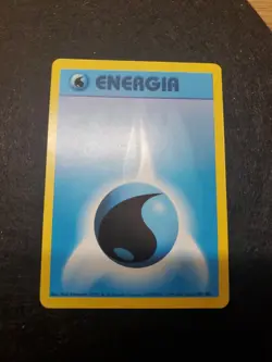 Pokemon 102/102 Card Game Energia Base Set Unlimited Italian Water Energy - Image 1