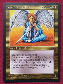 Magic The Gathering ITALIAN LEGENDS GABRIEL ANGELFIRE card MTG - Image 1