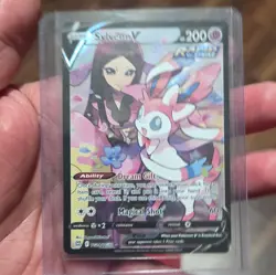 Pokemon Sylveon V TG14/TG30 Brilliant Stars Ultra Rare Holo Rapid Strike Card - Image 1