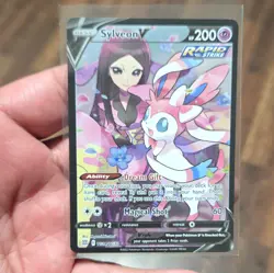 Pokemon Sylveon V TG14/TG30 Brilliant Stars Ultra Rare Holo Rapid Strike Card - Image 2