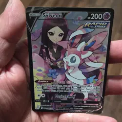 Pokemon Sylveon V TG14/TG30 Brilliant Stars Ultra Rare Holo Rapid Strike Card - Image 4