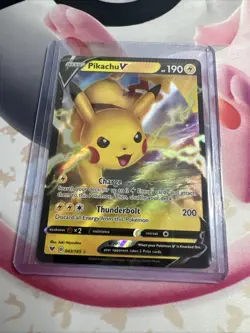 Pokemon TCG Pikachu v Ultra Rare Card Vivid Voltage - Image 1