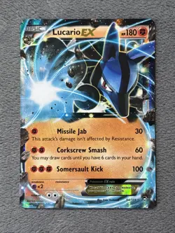 Lucario EX 54/111 XY Furious Fists 2014 Pokemon Card - Image 1